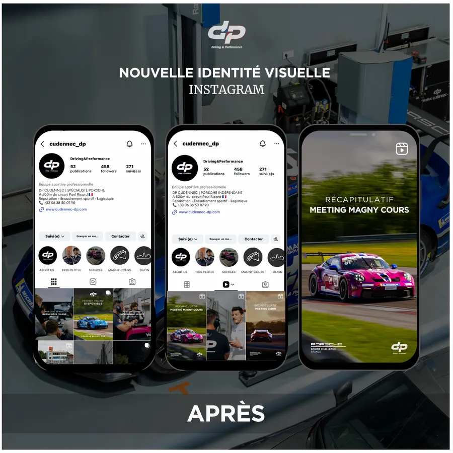Compte Instagram Driving & Performance après la refonte